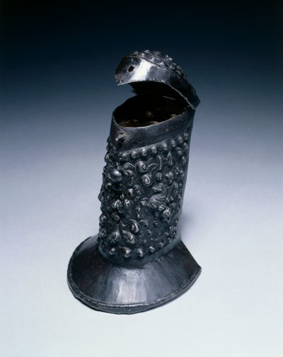 Usuário, ou caixa de cartucho, c.1600 (aço, madeira, latão e couro) de German School