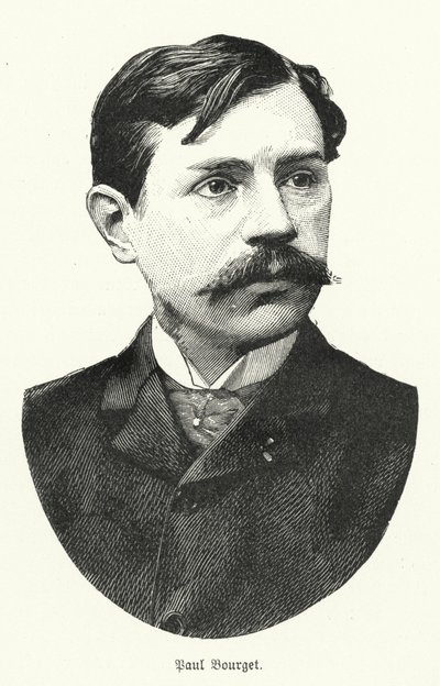 Paul Bourget, romancista francês (litho) de German School