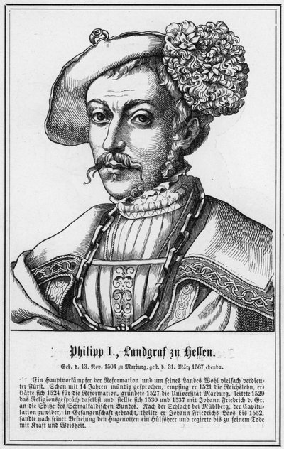 Philip I, Landgrave de Hesse (gravura) de German School
