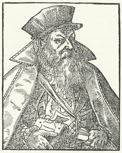 Philipp Nicodemus Frischlin, dramaturgo alemão (gravura) de German School