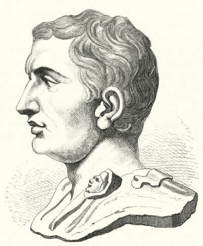 Pompeu o Grande, político e soldado romano (gravura) de German School