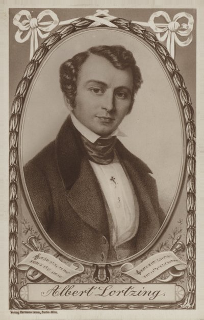 Retrato de Albert Lortzing de German School