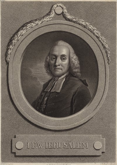 Retrato de Johann Friedrich Wilhelm Jerusalém de German School