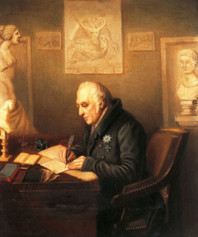 Retrato de Karl Wilhelm von Humboldt (1767-1835) de German School