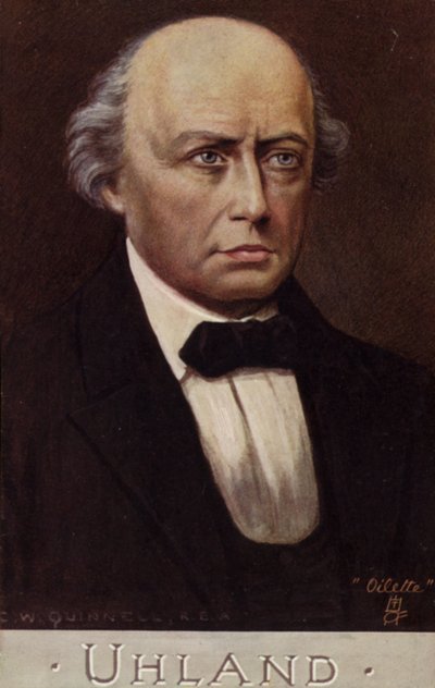 Retrato, de, ludwig, Uhland de German School