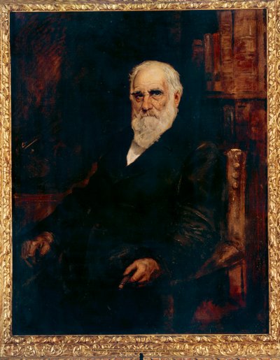 Retrato de Max Joseph von Pettenkofer (óleo sobre tela) de German School