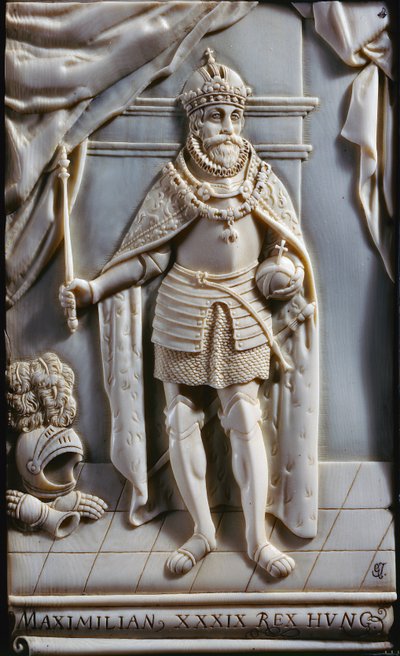 Retrato de Maximiliano II como rei da Hungria de German School