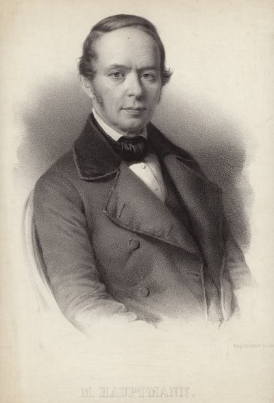 Retrato de Moritz Hauptmann de German School