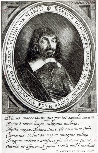 Retrato de René Descartes, 1644 de German School