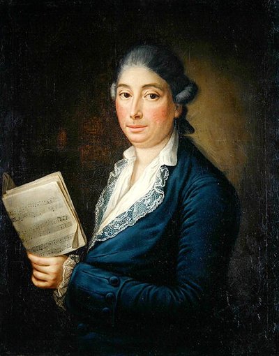 Retrato do Cantor Morelli (óleo sobre tela) de German School