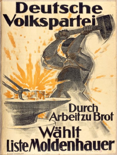 Cartaz do Partido Popular Alemão de German School