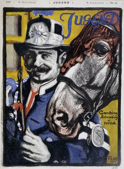 Postilllon: cocheiro e seu cavalo - em "Jugend de German School