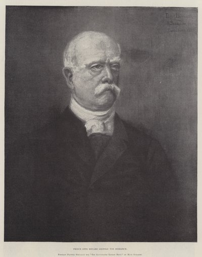 Príncipe Otto Eduard Leopold von Bismarck (gravura) de German School