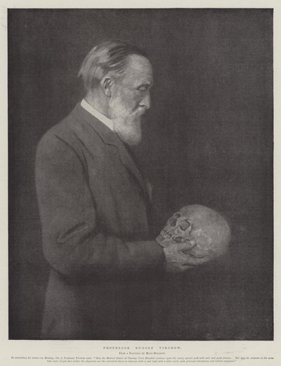 Professor Rudolf Virchow (litho) de German School