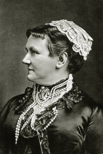 Rainha Carola da Saxônia c.1890 (foto a p/b) de German School