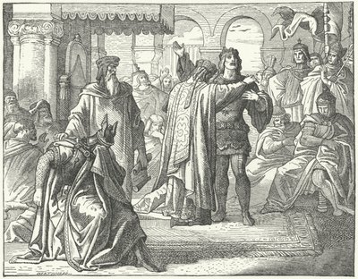 Reconciliação do Santo Imperador Romano Henrique VI e Ricardo Coração de Leão de German School