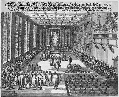 Reichstag de Regensburg na grande Câmara do Conselho, Regensburg de German School