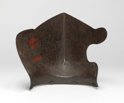 Reforço de bevor, para uso no tourney, com decoração gravada de German School