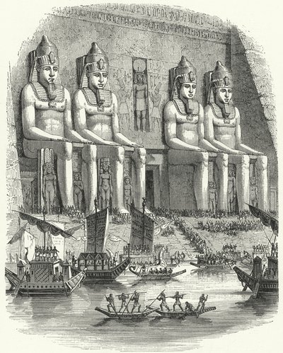 Festival religioso no Antigo Egipto (gravura) de German School