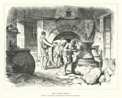 Padaria romana (gravura) de German School