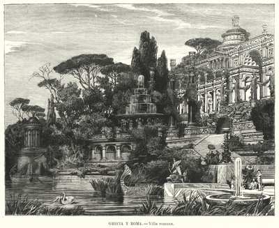 villa romana (litho) de German School