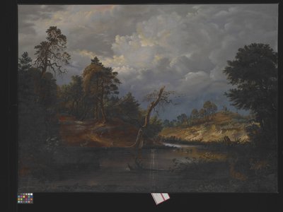 Paisagem Romântica (óleo sobre tela) de German School