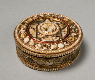 Caixa de rapé redonda, c.1800-30 de German School