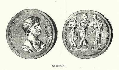 Sallust, historiador e político romano (litho) de German School