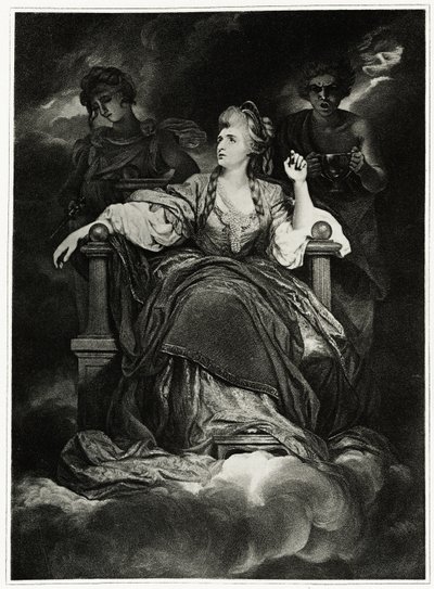 Sarah Siddons, 1884-90 (fototipo) de German School