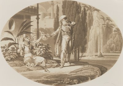 Cena do casamento de Figaro por Wolfgang Amadeus Mozart de German School