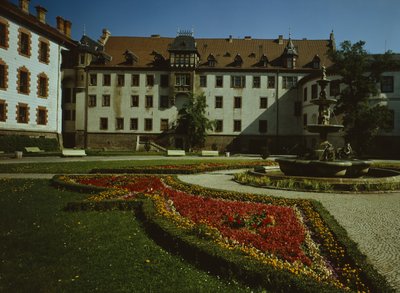 Castelo Elisabethenburg em Meiningen, construído em 1682 de German School