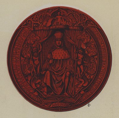 Selo de Joachim I e Joachim II, Eleitores de Brandenburgo (cor litho) de German School