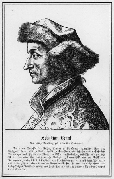 Sebastian Brant (gravura) de German School