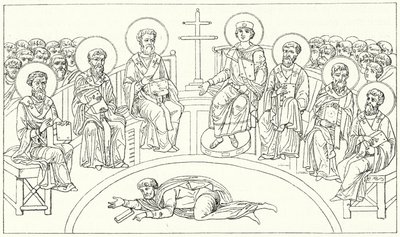 Segundo Conselho de Nicaea, 787 (gravura) de German School