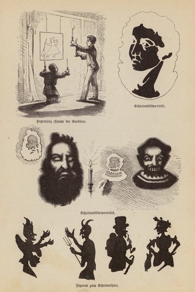 Jogo de sombras (gravura) de German School