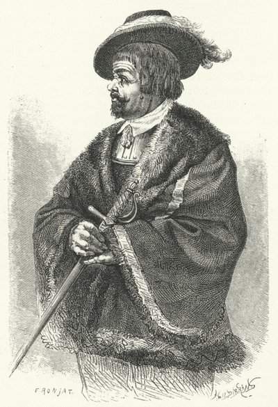 Sir Thomas, Lord Fairfax, comandante-em-chefe do exército parlamentar na Guerra Civil Inglesa (gravura) de German School