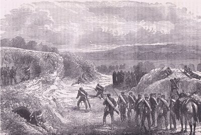Sortie de Paris, Cassells History of the War between France and Germany publicado por Cassell and Company Limited, c.1890 (litho) de German School
