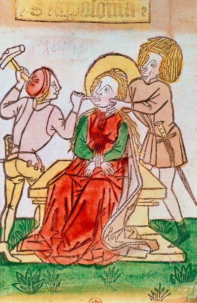 São Apolônia (xilogravura) de German School