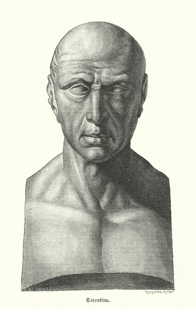 Terence, dramaturgo romano (gravura) de German School