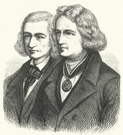 Os Irmãos Grimm (gravura) de German School