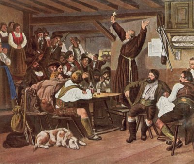 O monge capuchinho Haspinger de German School