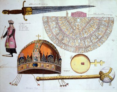 A Coroação Regalia da Hungria de German School