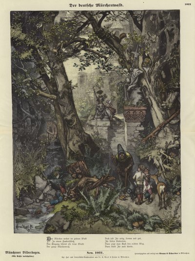 A floresta alemã de conto de fadas de German School