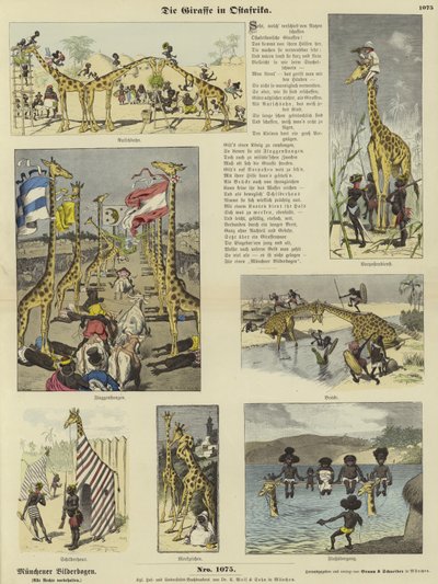 A girafa na África Oriental de German School