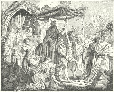 O Santo Imperador Romano Carlos IV a entrar em Lubeck de German School