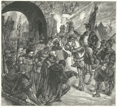 O Hussite General Prokop, o Grande, antes de Naumburg de German School