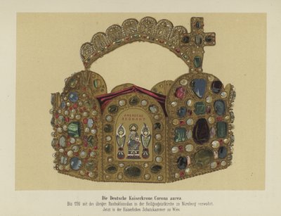 A Coroa Imperial do Santo Imperador Romano (cor litho) de German School