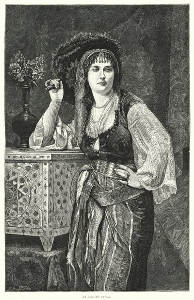 A Jóia do Harem (litho) de German School