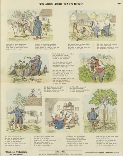 O miserável agricultor e o goblin de German School