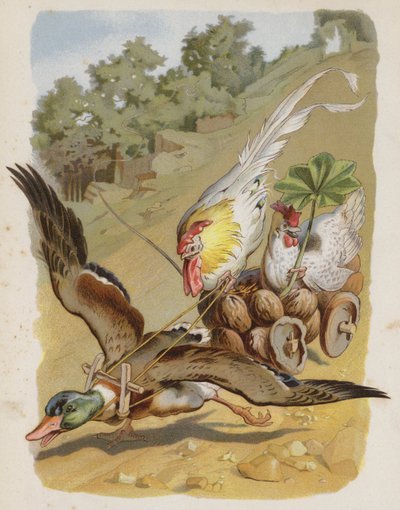 O Pacote de Ragamuffins (chromolitho) de German School